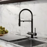 Смеситель для кухни Iddis ACEBLFFi05, рычажное управление, цвет черный матовый
