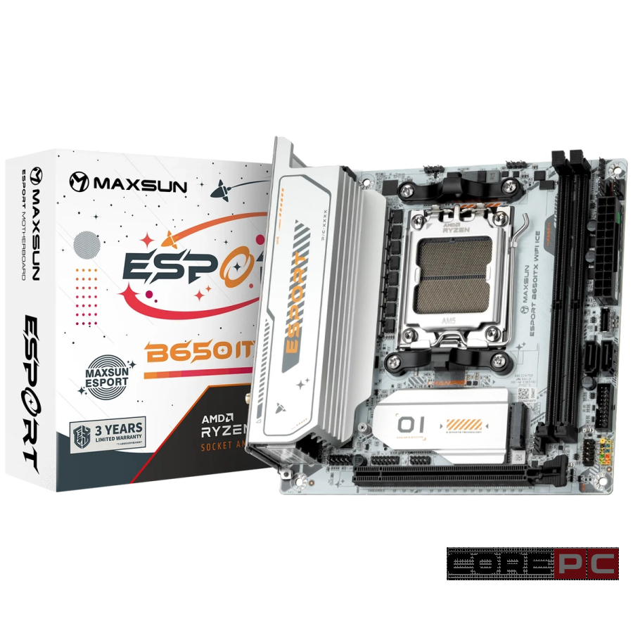 Материнская плата MaxSun MS-eSport B650ITX WIFI ICE (6940709661185)