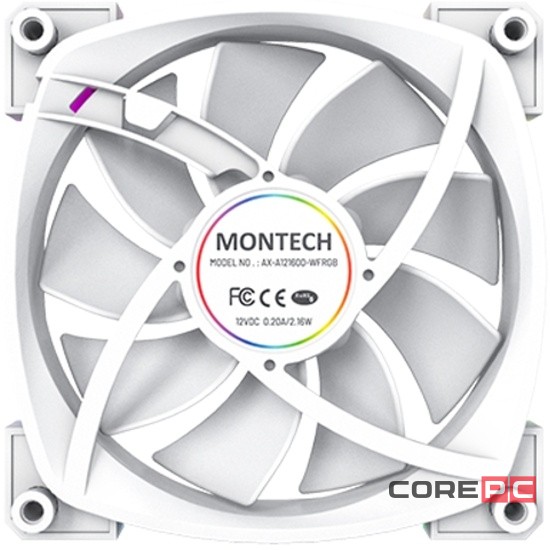 Вентилятор для корпуса Montech AX120 ARGB White (AX120W) PWM