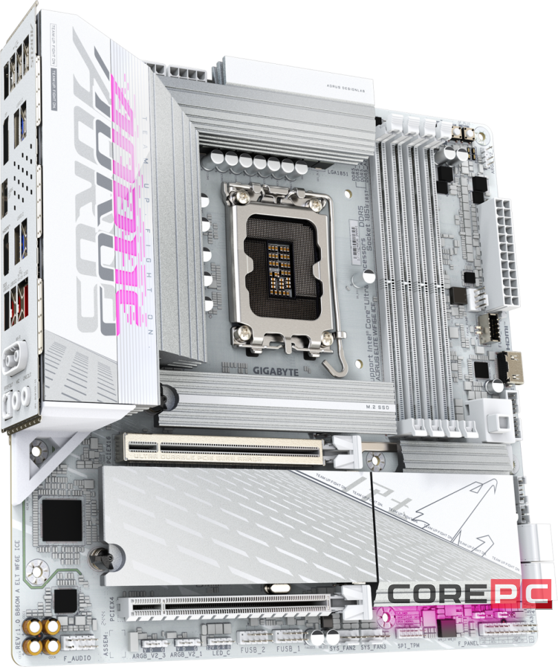 Материнская плата Gigabyte B860M AORUS ELITE WIFI6E ICE