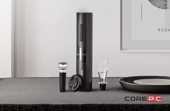 Винный набор аксессуаров Xiaomi Circle Joy Black Warrior Electric Wine Opener Gift Set 4 в1 (CJ-TZ07) (черный)