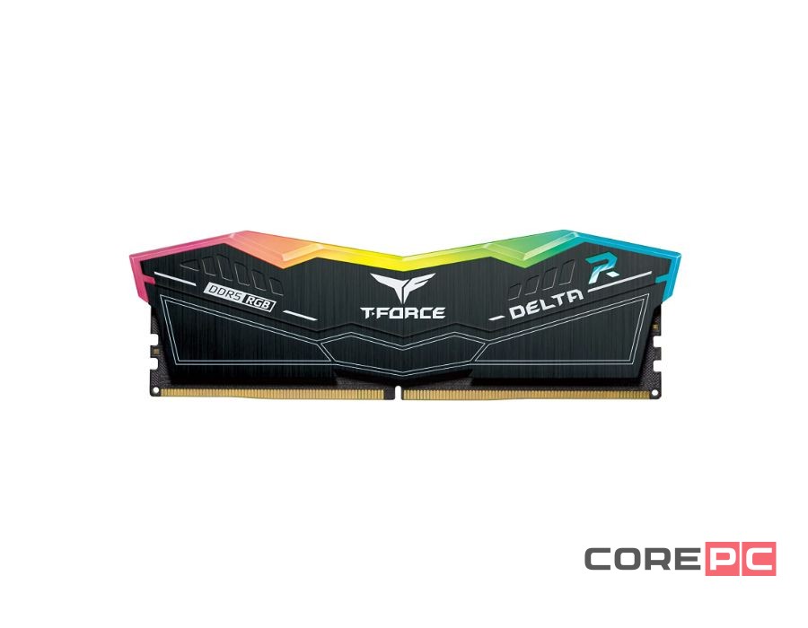 Оперативная память 64 Gb 6000 MHz Team Group T-FORCE DELTA RGB Black (FF3D564G6000HC38ADC01)