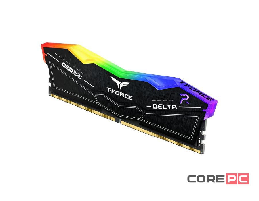 Оперативная память 64 Gb 6000 MHz Team Group T-FORCE DELTA RGB Black (FF3D564G6000HC38ADC01)