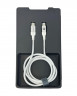 Usb Кабель-зарядка Type-C на Lightning Evelatus 60W 1,2м в тканевой оплетке белый