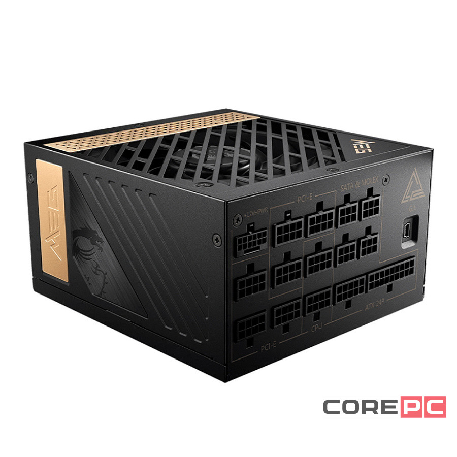 Блок питания MSI 1300W MEG Ai1300P (306-7ZP4A11-CE0) 16 Pin (PCIe 5.0 Connector Cable Details)