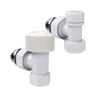 Набор термостатический угловой Royal Thermo Design 1/2quot;М30х1,5 (Белый)