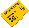 Карта памяти Borofone microSDHC 16GB Class10 UHS-I (U1) 85 MB/s V10 (1/100)