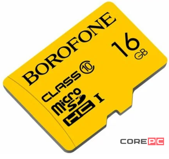 Карта памяти Borofone microSDHC 16GB Class10 UHS-I (U1) 85 MB/s V10 (1/100)