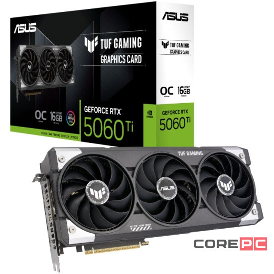 Видеокарта ASUS (TUF-RTX5060TI-O16G-GAMING) GeForce RTX 5060 Ti 16GB TUF GAMING OC (90YV0MG0-M0NA00)
