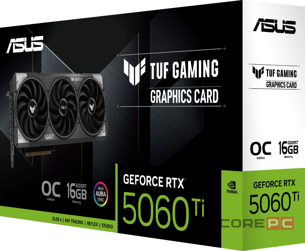 Видеокарта ASUS (TUF-RTX5060TI-O16G-GAMING) GeForce RTX 5060 Ti 16GB TUF GAMING OC (90YV0MG0-M0NA00)