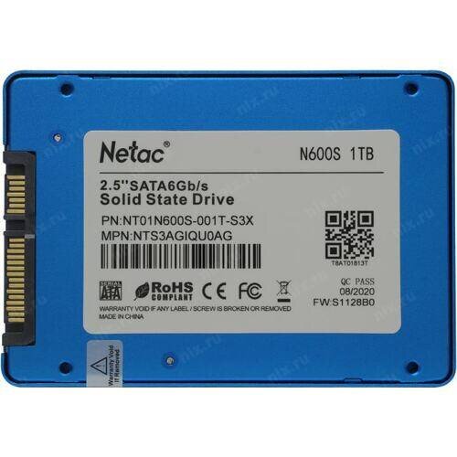 Твердотельный накопитель NETAC 1000 Gb (NT01N600S-001T-S3X)