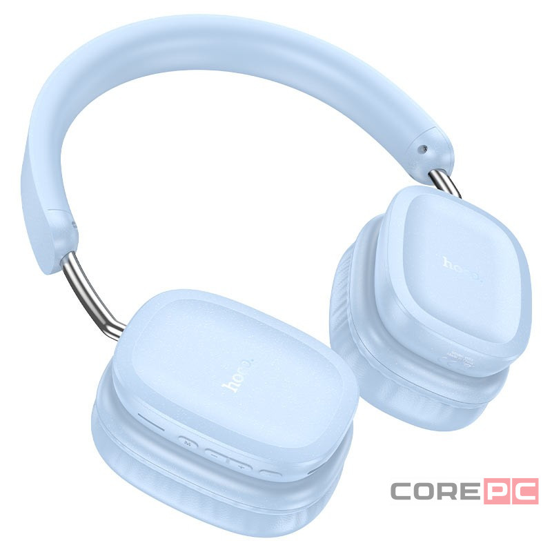 Стереонаушники Bluetooth полноразмерные Hoco W51 BT5.3/46ч синие