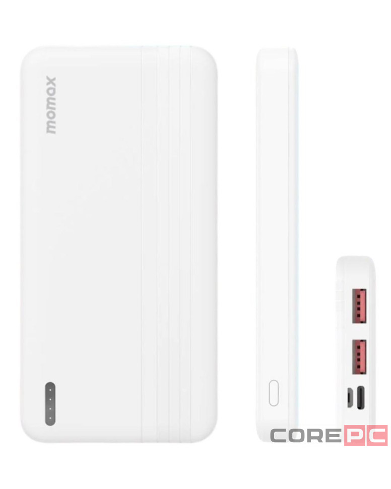 Powerbank Momax iPower PD 10000mAh 2USB/1C IP77W белый
