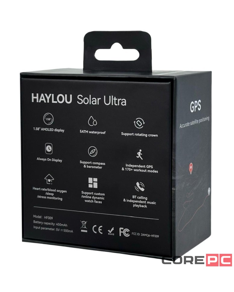 Умные часы Haylou Solar Ultra (LS23/HF009) черные