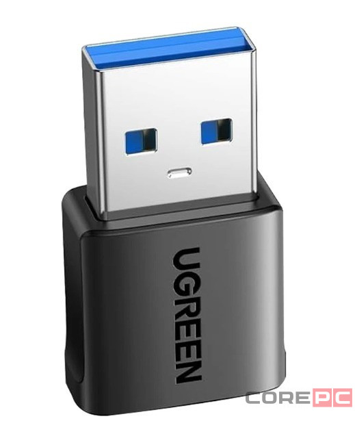 Переходник USB3.0 (папа) на Type-C (мама) Ugreen US701 серый