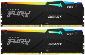 Оперативная память 16 Gb 6000 MHz Kingston FURY Beast RGB Black (KF560C40BBAK2-16)