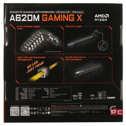 Материнская плата Gigabyte A620M GAMING X