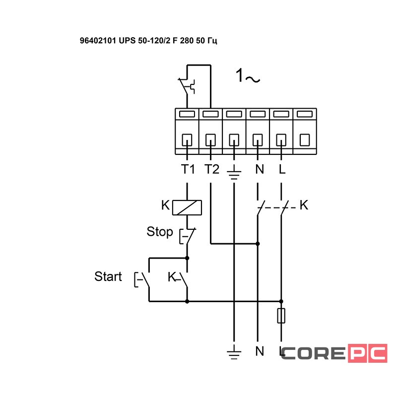 Насос циркуляционный Grundfos UPS 50-120 F (1x220)