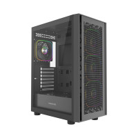 Компьютерный корпус Powercase ByteFlow V2 TG ARGB Black (CBFB-A4-V2)