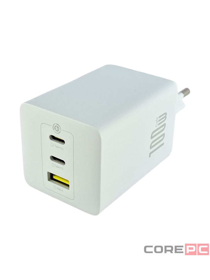 Сетевое зар. устр. Baseus EnerFill FE11 100W 1USB/2C P10182102213-00 белое