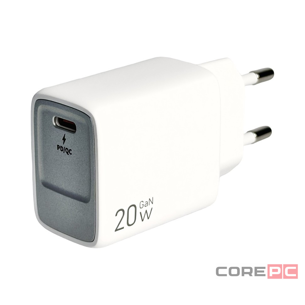 Сетевое зар. устр. Keephone Booster 1C Gan 20W белое