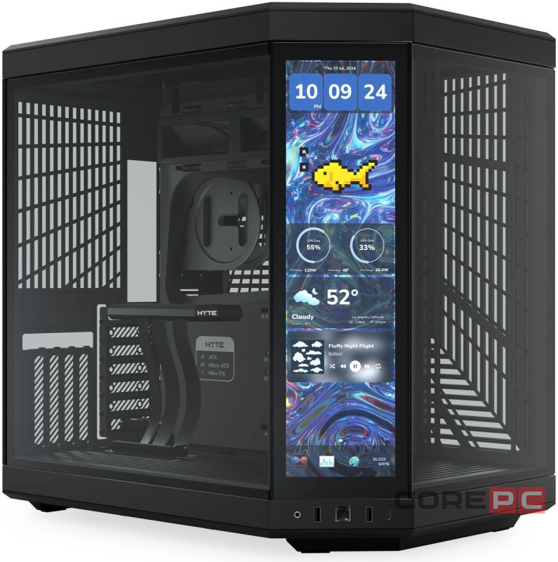 Компьютерный корпус HYTE Y70 Touch Infinite Black (CS-HYTE-Y70TTI-BB)