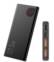 Внешний аккумулятор Baseus Adaman Metal Digital Display Quick Charge 10000mAh 22.5W (черный) (PPADM10S)