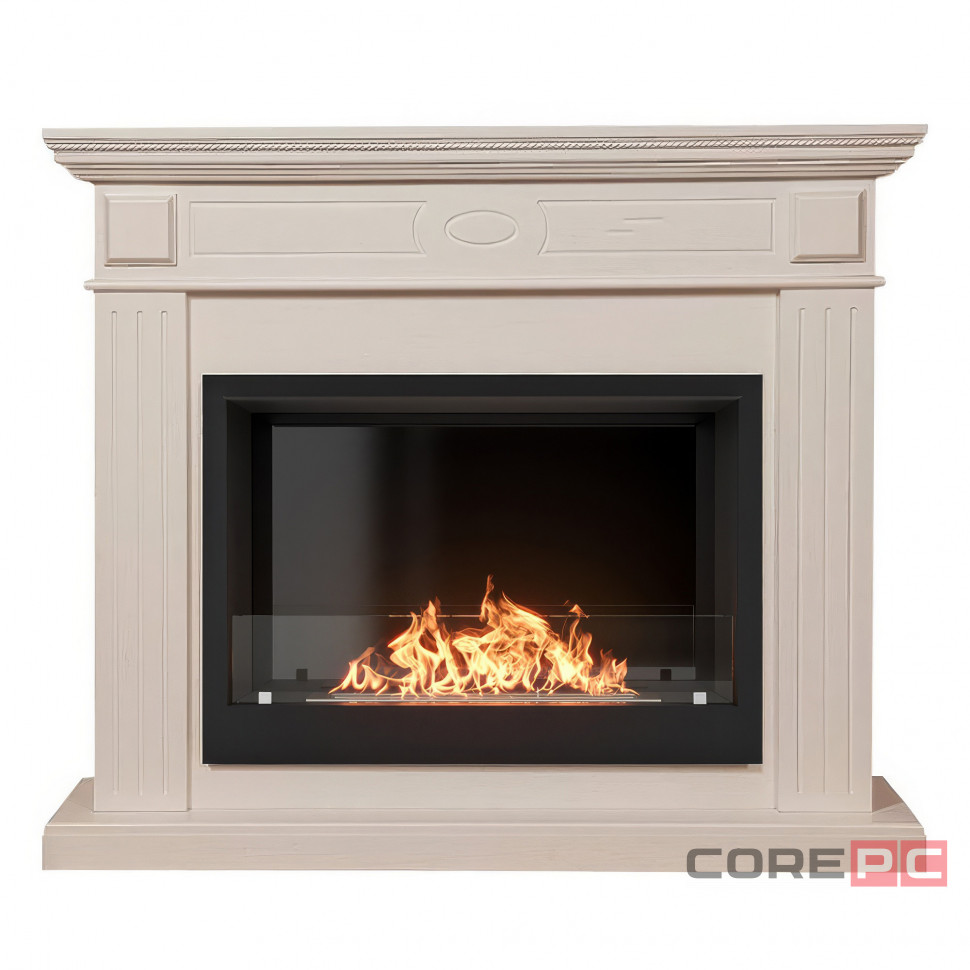 Биокамин Firelight BFP/P-2520, портал Bianco 25 шпон белёный дуб