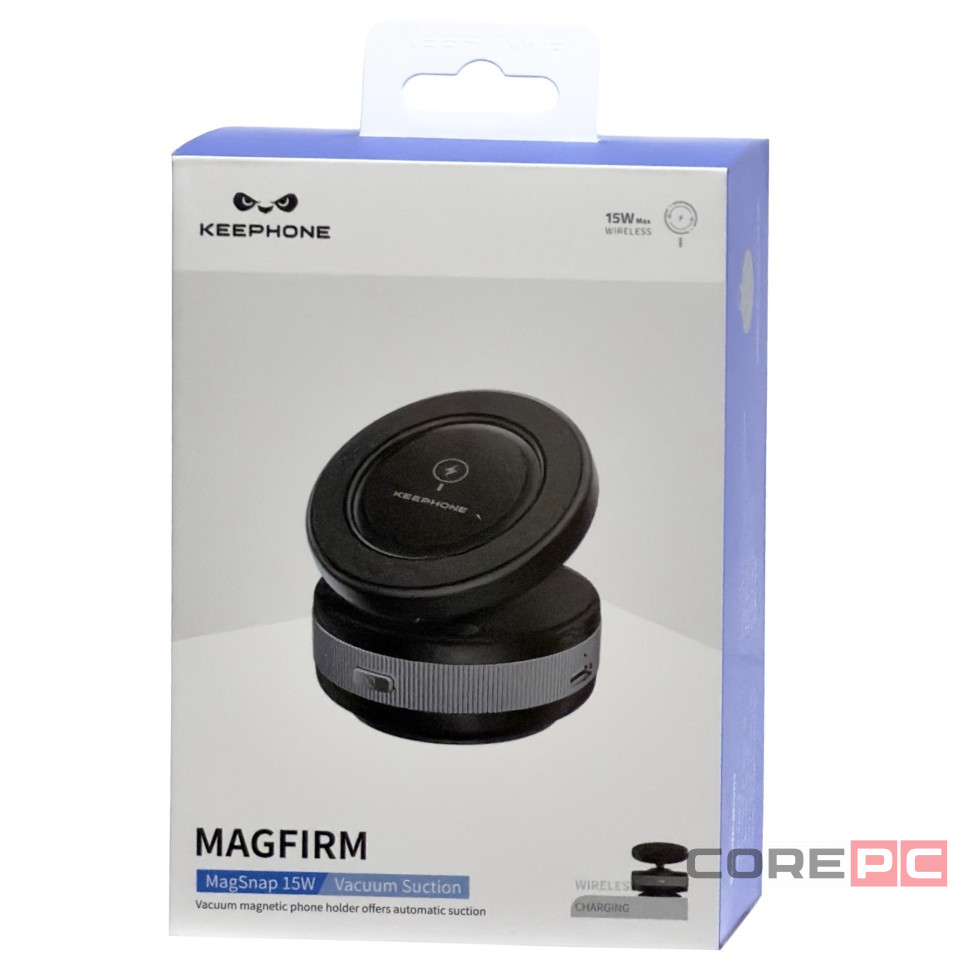 Держатель в автомобиль на торпеду Keephone Magfirm черный