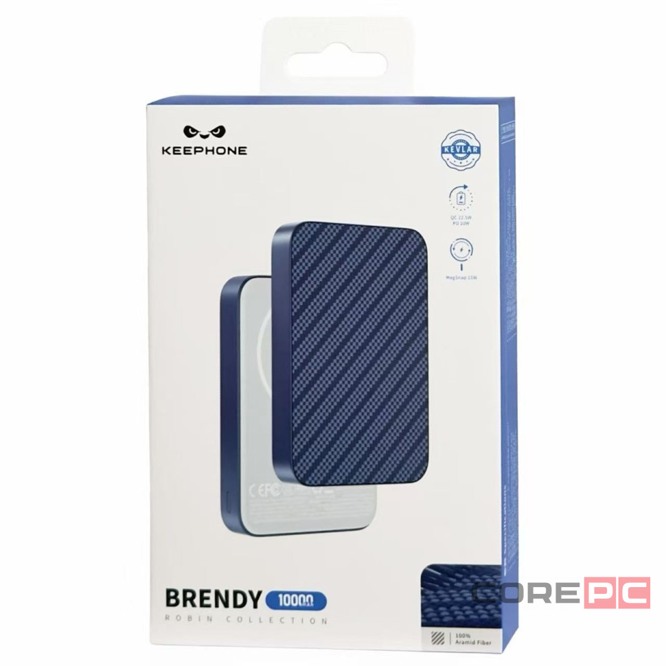 Powerbank магнитный с MagSafe Keephone Brendy Robin 10000mAh синий