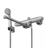 Смеситель для ванны и раковины MIXLINE МЛ39-02/ML39-02, вентильное управление, цвет хром