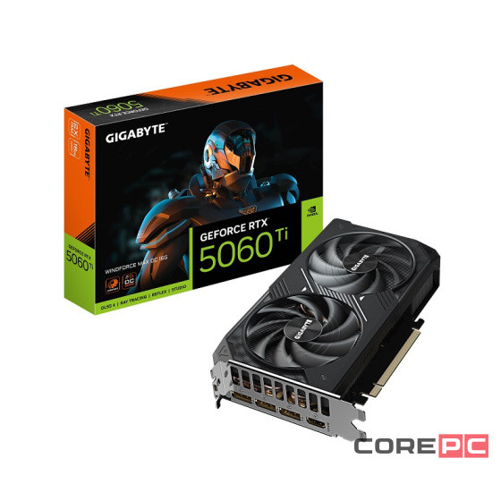 Видеокарта Gigabyte (GV-N506TWF2MAX OC-16GD) GeForce RTX 5060 Ti 16GB WINDFORCE MAX OC