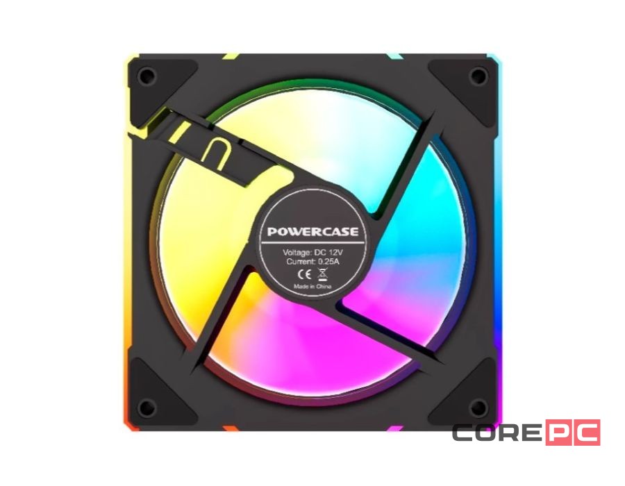 Вентилятор для корпуса Powercase (M61-12 ARGB) Black