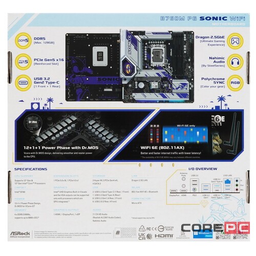 Материнская плата AsRock B760M PG SONIC WIFI