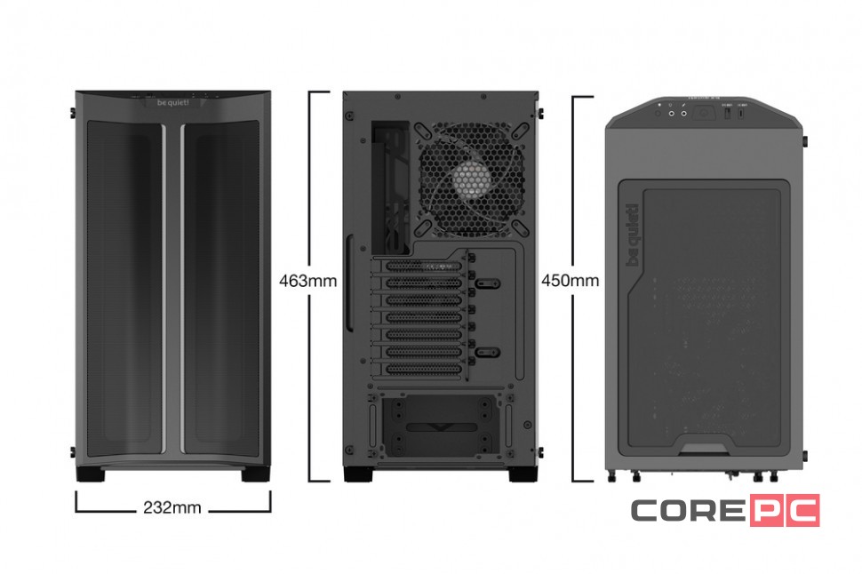 Компьютерный корпус Be Quiet! PURE BASE 500 DX Black (BGW37)