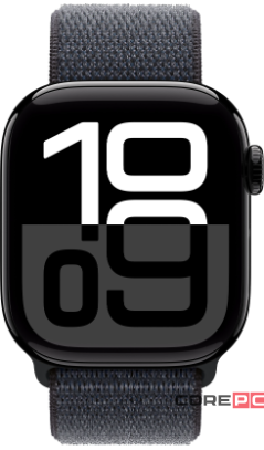 Apple Watch Series 10 46mm Jet Black Aluminum Case with Ink Sport Loop (Датчик кислорода)