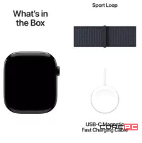Apple Watch Series 10 46mm Jet Black Aluminum Case with Ink Sport Loop (Датчик кислорода)