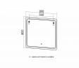 Зеркало MIXLINE Виктория 800х800 (ШВ) сенсорный выкл, светодиодная подсветка