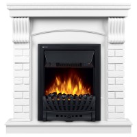 Портал Firelight Jersey Classic камень белый, белый дуб