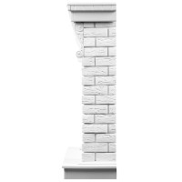 Портал Firelight Jersey Classic камень белый, белый дуб