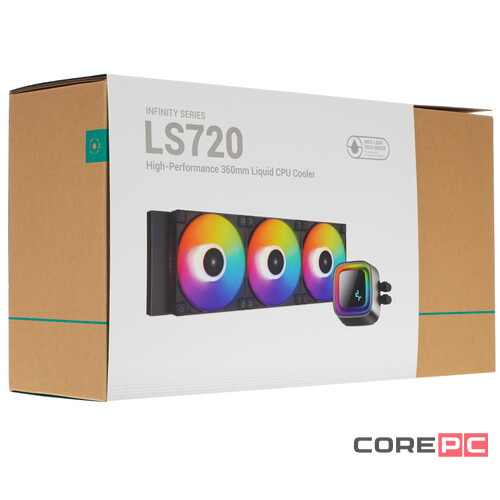 Система жидкостного охлаждения для процессора Deepcool LS720 ARGB PWM R-LS720-BKAMNT-G-1