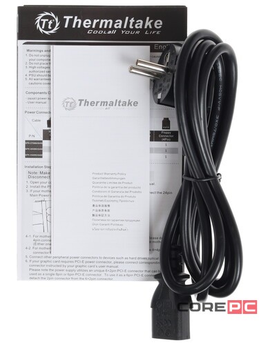 Блок питания Thermaltake 500W SMART 500 RGB PS-SPR-0500NHSAWE-1