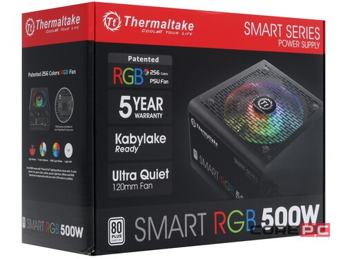 Блок питания Thermaltake 500W SMART 500 RGB PS-SPR-0500NHSAWE-1
