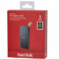 Внешний SSD 1TB SanDisk Portable SSD 800 Mb/s (SDSSDE30-1T00-G26) черный