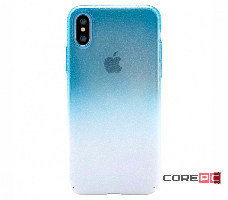 Чехол-накладка Devia Amber case для Apple iPhone X/Xs силиконовый (Blue)