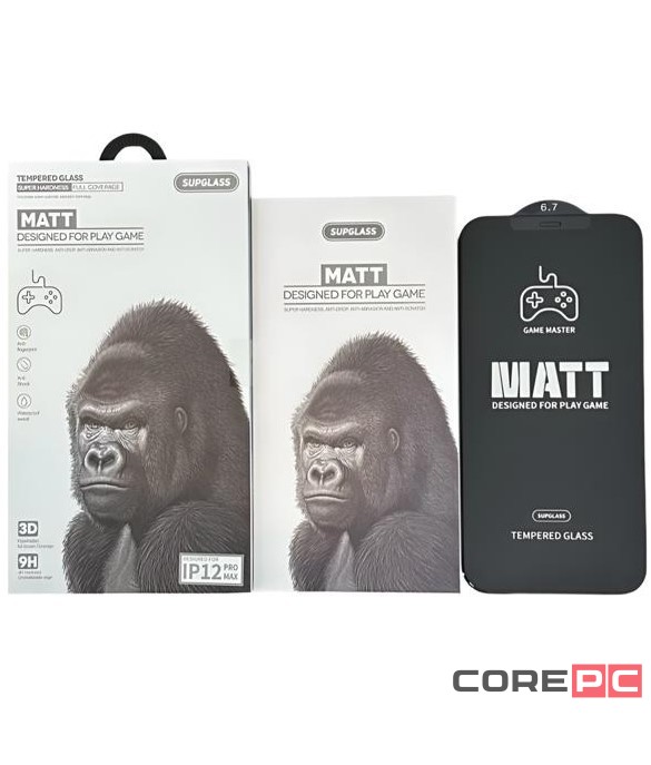 Защитное стекло матовое для i-Phone 12 Pro Max Supglass XC-13 3D