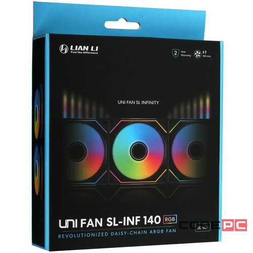 Вентилятор для корпуса Lian Li UNI FAN SL-INF 140 ARGB Black G99.14SLIN1B.R0 PWM