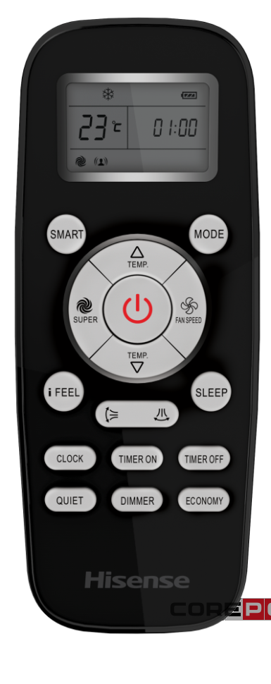 Бытовая сплит-система серии BLACK CRYSTAL Classic A AS-10HW4SYDTG5B (комплект)