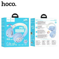 Стереонаушники Bluetooth Полноразмерные Hoco W50 синие