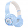 Стереонаушники Bluetooth Полноразмерные Hoco W50 синие
